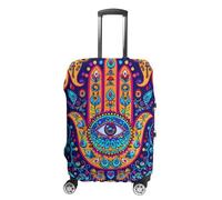 Hamsa Hand of Fatima Meditation Mandala Travel Luggage Cover Lavabile Anti-Graffio Bagaglio Valigia Protector, Stile:, S
