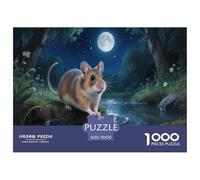 Hamster 1000 Pezzi Puzzle Classici Animali Divertenti Per Uomo E Donna Difficoltà Sfida Per Adulti E Bambini Da 14 Anni E Più Decorazione Domestica Regalo Per Amore E Amico 70x50cm/1000pcs