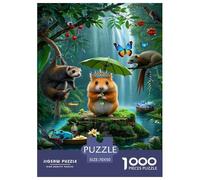 Hamster 1000 Pieces Jigsaw Puzzle Fun Cute Puzzle for Adults for Adults from 14 Years Colorful Toy Gift for Family Jigsaw Games 70x50cm/1000pcs