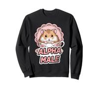 Hamster Alpha Maschio Vintage floreale tazza da tè rosa centrino pizzo Felpa