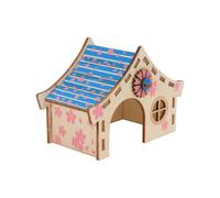 Hamster Exploring Toy Hamster Bed House Hideout Entertainment Plastic 2Pcs
