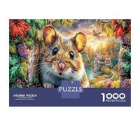 Hamster Garden 1000 Pezzi Hamster Flowers Puzzle Giocattoli Puzzle Giochi Decorazione Della Famiglia Per Adulti E Ragazzi Regalo Educativo 70x50cm/1000pcs