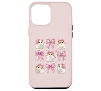 Hamster Hammy Pet Girl Coquette Bow Pink Mom Custodia per iPhone 12 Pro Max