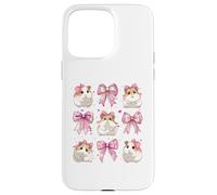 Hamster Hammy Pet Girl Coquette Bow Pink Mom Custodia per iPhone 15 Pro Max
