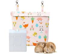 Hamster Ice Pack - Bunny Cooling Pouch | Raffreddamento A Gabbia Animale, Cuscinetto Freddo Lavabile Riutilizzabile Per Ghinea Coniglio Di Coniglio Con Filo Cminchilla Estate Allievo Di Calore