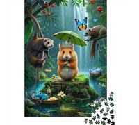 Hamster Jigsaw for Adults 1000Pc Brainteasing Puzzle Education Gifts for Men High- Difficulty 1000pcs (75x50cm)