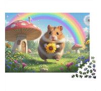 hamster Jigsaw Puzzle Impossibili 1000Pcs Decorazione Per La Casa. Rilassamento E Intelligence Per Adulti E Ragazzi Da 14 Anni (75x50cm)