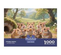 hamster Jigsaw Puzzle Impossibili 1000Pcs Decorazione Per La Casa. Rilassamento E Intelligence Per Adulti E Ragazzi Da 14 Anni 70x50cm/1000pcs