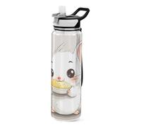 Hamster mangia cibo carino progettato bottiglie sportive in plastica baseball per diario diario patio ufficio casa