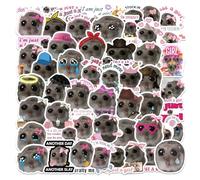 Hamster MeMe Adesivi, 112 pezzi adesivi divertenti a forma di Hamster, Hamster MeMes Adesivi impermeabili in vinile, per album di ritagli, scrapbook, moto, bottiglia d'acqua, auto, telefono, laptop