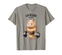 Hamster Muscle Training con bilanciere Shrug Bar Fitness Gym Maglietta