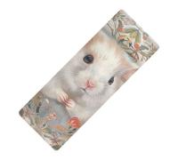 Hamster Romantic Flowers stampato yoga esercizio mat spessore 1 mm per le donne antiscivolo, con borsa per il trasporto tapete para ejercicio 180,3 x 66 cm