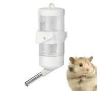 Hamster Water Dispenser - Small Pet Bottle with No Drip Sipper | Transparent Container with Stainless Steel Ball Tip, Easy Mount Cage Attachment, Hydration Solution for Hamsters, Gerbils