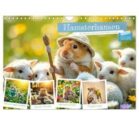 Hamsterhausen - Ein Hamster und seine tierischen Freunde (Wandkalender 2026 DIN A4 quer), CALVENDO Monatskalender: Ein flauschiges Hamsterjahr voller Freude und Freundschaft