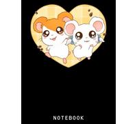 Hamtaro Bij0u Heartcute Anime Pet Mice Notebook: Lined 8.5 x 11 120 Pages College Ruled Notebook | Cute Anime Girl Notepad Diary or Journal | Writing Gift for All Anime Lovers