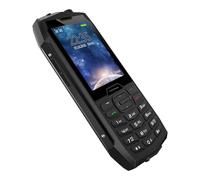HAMTOD H3 telefono per anziani resistente, schermo 2,8", 128MB ROM, doppia SIM, telefono economico 2G/3G/4G, supporta TF,telefono anziani tasti grandi, SOS, torcia, batteria 2000mAh(nero)