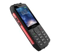 HAMTOD H3 telefono per anziani resistente, schermo 2,8", saiet telefono per anziani telefono a tasti 128MB ROM, doppia SIM, 2G/3G/4G, supporta TF, tasti grandi, SOS, torcia, batteria 2000mAh(rosso)