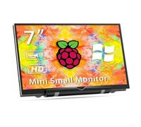HAMTYSAN 7'' Display Raspberry Pi, Mini Monitor HDMI 800x480 con doppio altoparlante, schermo LCD per Raspberry Pi 4/3/2/Zero/B/B+ Win11/10/8/7 (non touch)