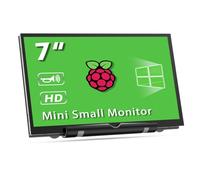 HAMTYSAN Schermo Raspberry Pi da 7 pollici, HDMI, 800 x 480, schermo LCD con doppio altoparlante, per Raspberry Pi 5/4/3/Zero/B/B+ Win11/10/8/7 (non-touch)