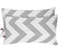 HAMUR HOME Federe Cuscini Divano Set Di 2 Esterno Moderna Copri Cuscino Letto Adatto Ad Ogni Stagione Cuscino Per Soggiorno La Miglior Qualità Decorativo Boho 30x50 Cm (Line, Grigio)