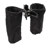 Hamwesh 2 Borse Porta Bacchette, Secchio Portaoggetti in Tessuto Oxford, Borsa Portatile per Bacchette con Clamp/Holder Staccabile per, Spazzole, Fissaggio Al Kit per Batteria, Leggio, Supporto