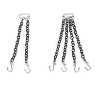 Hamwesh Accessori per Cingolati RC 1/50, Robusta Struttura in Metallo Finitura Nera Accessori per RC in 1/50 Set di Ganci di Traino per Auto con Due Catene a Ganci per Veicoli da Arrampicata
