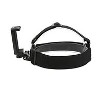 Hamwesh Action Camera Head Strap Mount, 120° Flip, ABS Nylon | Supporto per archetto con porta per fredda, adatto a telefoni da 55-85 mm, per sci, ciclismo, motocross, compatibile con 5