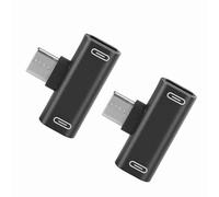 Hamwesh Adattatore da USB C a Aux, Adattatore per Caricabatterie Pieghevole 2 in 1 in Lega di Alluminio, Splitter Jack da Tipo C a Cuffie con Nucleo in Filo di Rame Stagnato, Ricarica Rapida 2A,