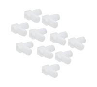 Hamwesh Adattatore per Giunto Spinato Uguale Durevole a 90 Gradi con Portagomma per Acquario, Forma a L da 10 Pezzi Ideale per Tubo della Pompa, Tubo in Silicone (10 mm)