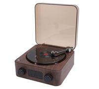 Hamwesh Altoparlante Bluetooth, Dispositivo Multifunzione 3 in 1 Che Combina Altoparlante Stereo, Luce Notturna Ambientale, Visualizzazione 'ora e Giradischi, Luce Ambientale con Ondulata