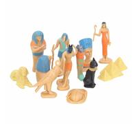 Hamwesh Ancient Figurine in Egitto, 12 PC Modelli Queen Egiziani Squisiti Materiale in PVC Intaglio per Decorazioni per la Casa con Set di Display