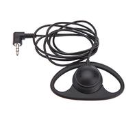 Hamwesh **Auricolare Singolo, 3.5mm Forma a D, Cuffia Monofacciale, Nero | Gancio auricolare singolo ergonomico, compatibilità universale da 3,5 mm, ottimizzato per la comunicazione vocale