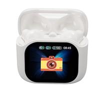 Hamwesh Auricolari con Cancellazione del Rumore, ANC Auricolari Bluetooth con Touch Screen a Colori da 2,01 Pollici con Cancellazione Attiva del Rumore, Stereo con Funzione Trova i Miei per