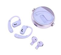 Hamwesh Auricolari Wireless, 2 Paia per Coppia Bluetooth 5.3 IPX5 Impermeabili 140 Ore di Riproduzione Auricolari 2 in 1 con Ganci per l'orecchio per Corsa, Allenamento, Palestra (PURPLE)
