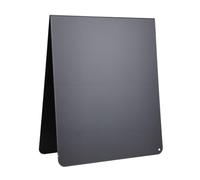 Hamwesh Bacheca Magnetica, Tabellone Magnetico Bifacciale con Struttura in Acciaio Al Carbonio da 12x10 Pollici, Lavagna Magnetica Nera con Finitura Opaca per, Ufficio, Casa, Scuola