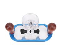 Hamwesh Base per Fresa, Base per Taglierina a Tuffo in Lega di Alluminio con profondità Regolabile e Manico in Legno, Strumento per la Lavorazione del Legno per Macchina da Taglio da 65 Mm e