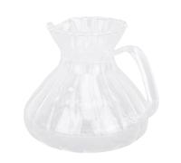 Hamwesh Caffettiera, Brocca in Vetro Trasparente Resistente Al Calore Realizzata a Mano da 500 Ml, Caffettiera con Versamento Manuale con Design a Beccuccio e Coperchio per Macchina da caffè Americano