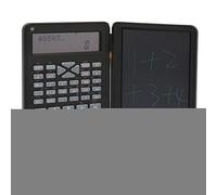 Hamwesh Calcolatrice Tascabile, Display LCD a 10 Cifre Muto Pieghevole, Calcolatrice con Blocco Note, Portatile con Penna per Scrittura a Mano e Blocco Note Cancellabile per Ufficio Scuola Casa