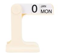 Hamwesh Calendario Sfogliabile, Design Sfogliabile e Mini Calendario da Tavolo Ruotabile, Perpetuo con Datario Trasparente per l'arredamento del Soggiorno, dell'home Office (WHITE)