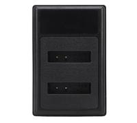 Hamwesh Caricatore della Batteria della Telecamera LI 90B, Display LCD 5V 2A Caricatore USB Doppio con Indicatore del Livello della Batteria per Batterie LI 90B