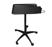 Hamwesh Carrello per Parrucchiere, Altezza Regolabile in Alluminio Premium 25,6 a 41,7 Pollici con 5 Ruote Lisce, Vassoio per Parrucchiere con Supporto per Asciugacapelli per, Unghie