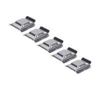 Hamwesh Cassette per Inclusione di Tessuti, Stampo Base per Cassette per Inclusione di Campioni in Acciaio Inossidabile da 5 Pezzi 22x22 Mm, Scatola di Conservazione per Campioni di Tessuto con Bordi
