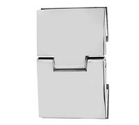 Hamwesh Cerniera per Porta Doccia in Acciaio Inossidabile, Bordi Lucidati di Sicurezza Cerniera per Vetro Bifacciale Smussato in Acciaio Inossidabile 304, per Doccia Resistente all'ossidazione con