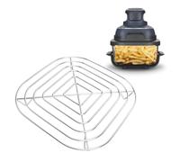 Hamwesh Cestello per Friggitrice Ad Aria, Adatto per la Griglia per Friggitrice Ad Aria Crispi FN101 in Acciaio Inossidabile per Uso Alimentare, Griglia in Acciaio Inossidabile con Design a Filo per