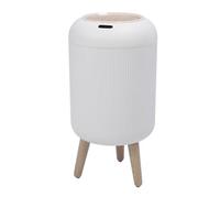 Hamwesh Cestino per Rifiuti con Sensore Intelligente, Cestino per Rifiuti con Sensore di Movimento Automatico con Coperchio e Gambe Rimovibili, per in Plastica Senza (WHITE)