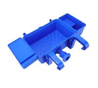 Hamwesh Cestino Portaoggetti per Piscina Fuori Terra, Organizer Spazioso Impermeabile con Portabicchieri, Organizer in Rete Sospeso per Asciugamani Costumi da Bagno Protezione Solare Piscine Fuori