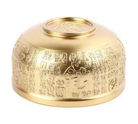 Hamwesh Ciotola della Fortuna in Ottone, Diametro 10 Cm Ottone Antico Che Simboleggia la Ricchezza Ciotola del Tesoro con per Soldi Feng Shui per Decorazione dell'altare, Meditazione Yoga,