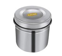 Hamwesh Contenitore per Disinfezione Liscio in Acciaio Inossidabile Lucido Adatto per Saloni di Bellezza Ospedalieri, unità Singola (12 cm)