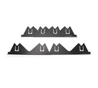 Hamwesh Copristufa, Riempitivo per Stufa Regolabile da 2 Pezzi da 13,78 a 27,17 Pollici Raccoglibriciole in Acciaio Inossidabile con Riempitore per per Bancone della Stufa della