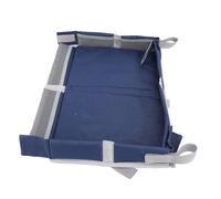 Hamwesh Copritavolo per Vassoio da Viaggio per Bambini, Organizer Multifunzionale Pieghevole e Portatile con Tasche per Libri di Giocattoli per Seggiolini Auto per Treni Aerei (blu scuro)